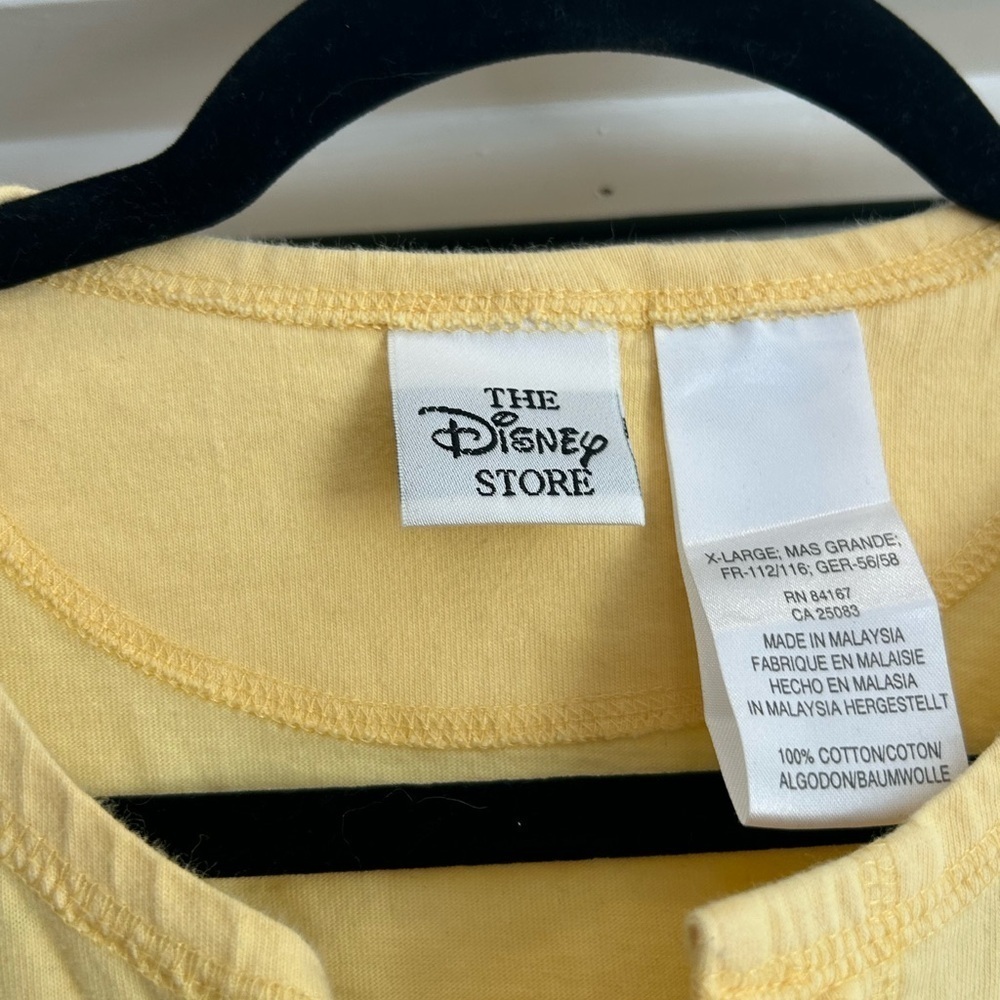 Vintage Disney Lady and the Tramp yellow shirt size XL - Picture 2 of 3